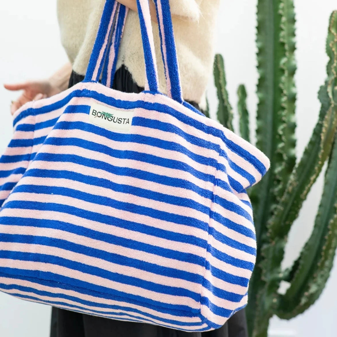 FROTTEE  TASCHE groß – rosa-blau