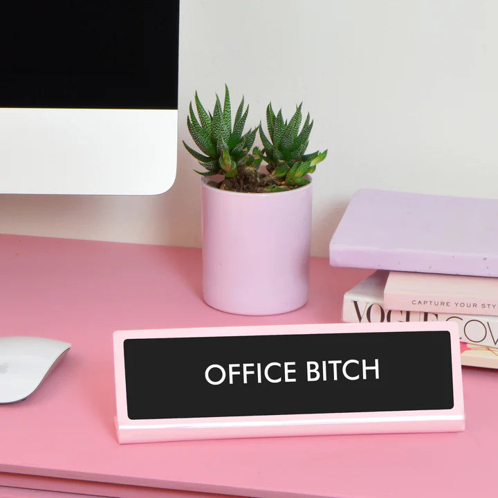 Schild "OFFICE B*TCH...."