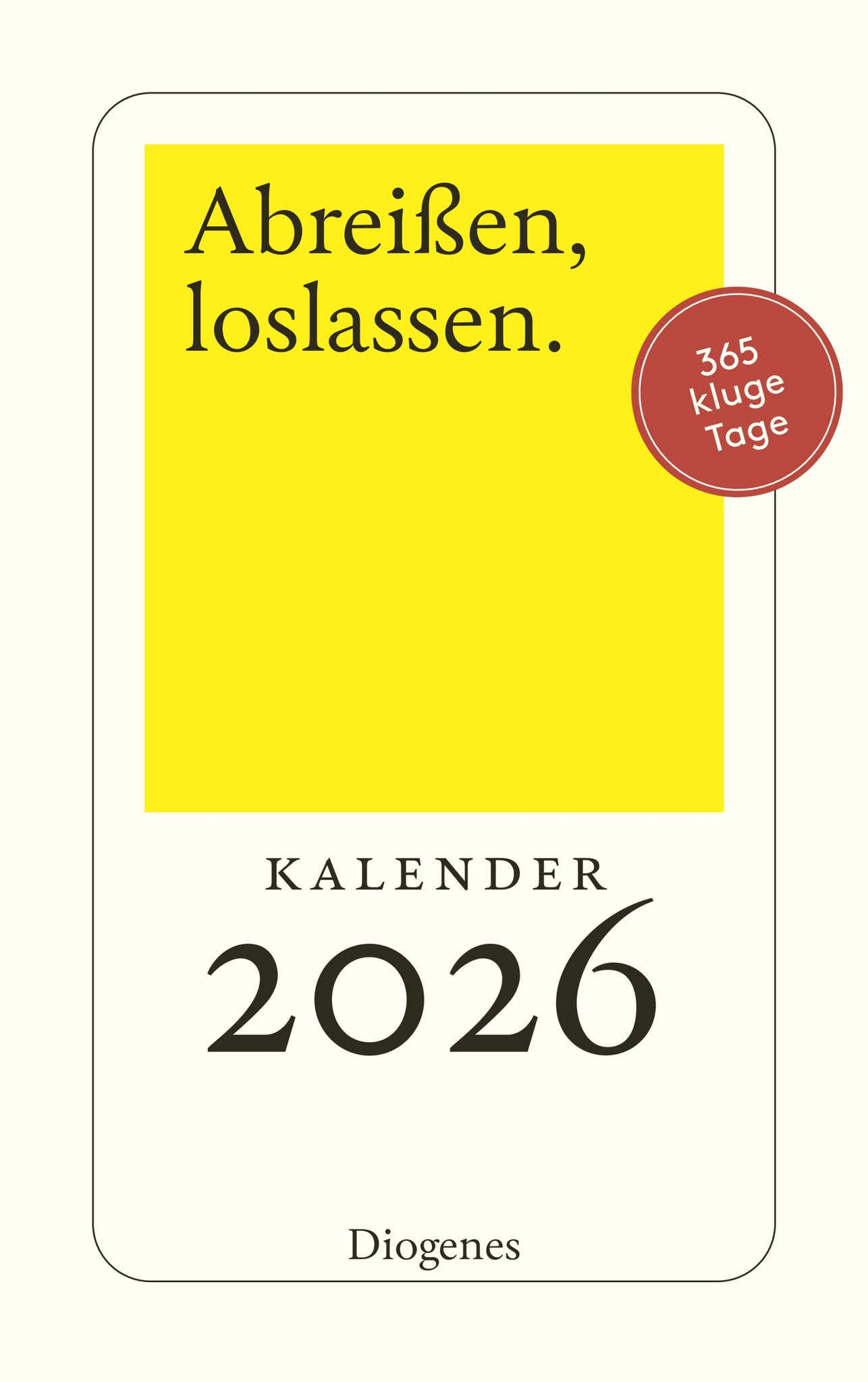 Kalender Abreißen, loslassen 2026